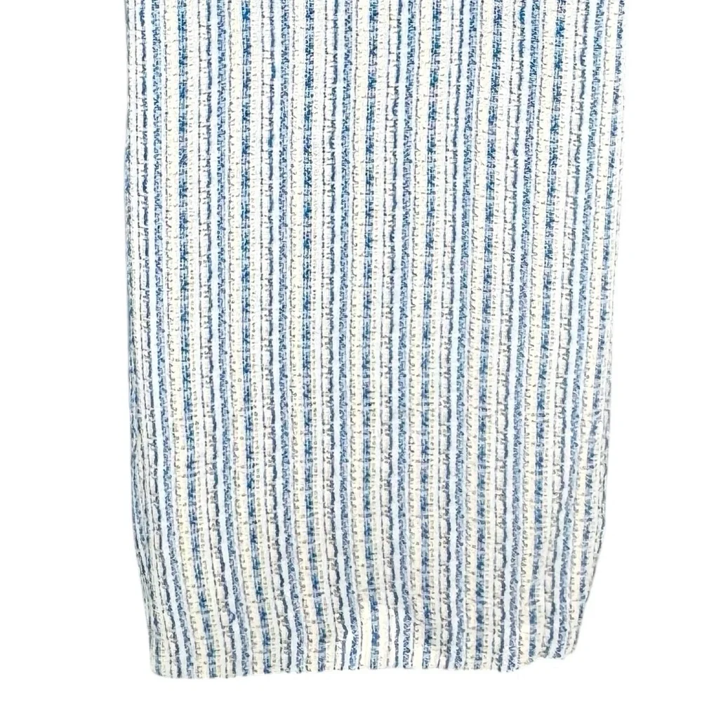 Tuckernuck NEW Ethereal Tweed Bianca Sleeveless Blue Stripe Mini Dress Size S - Picture 10 of 12
